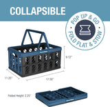 Cestas Plegables CleverMade Eco 24L y 30L Utilitarias 3-Pack