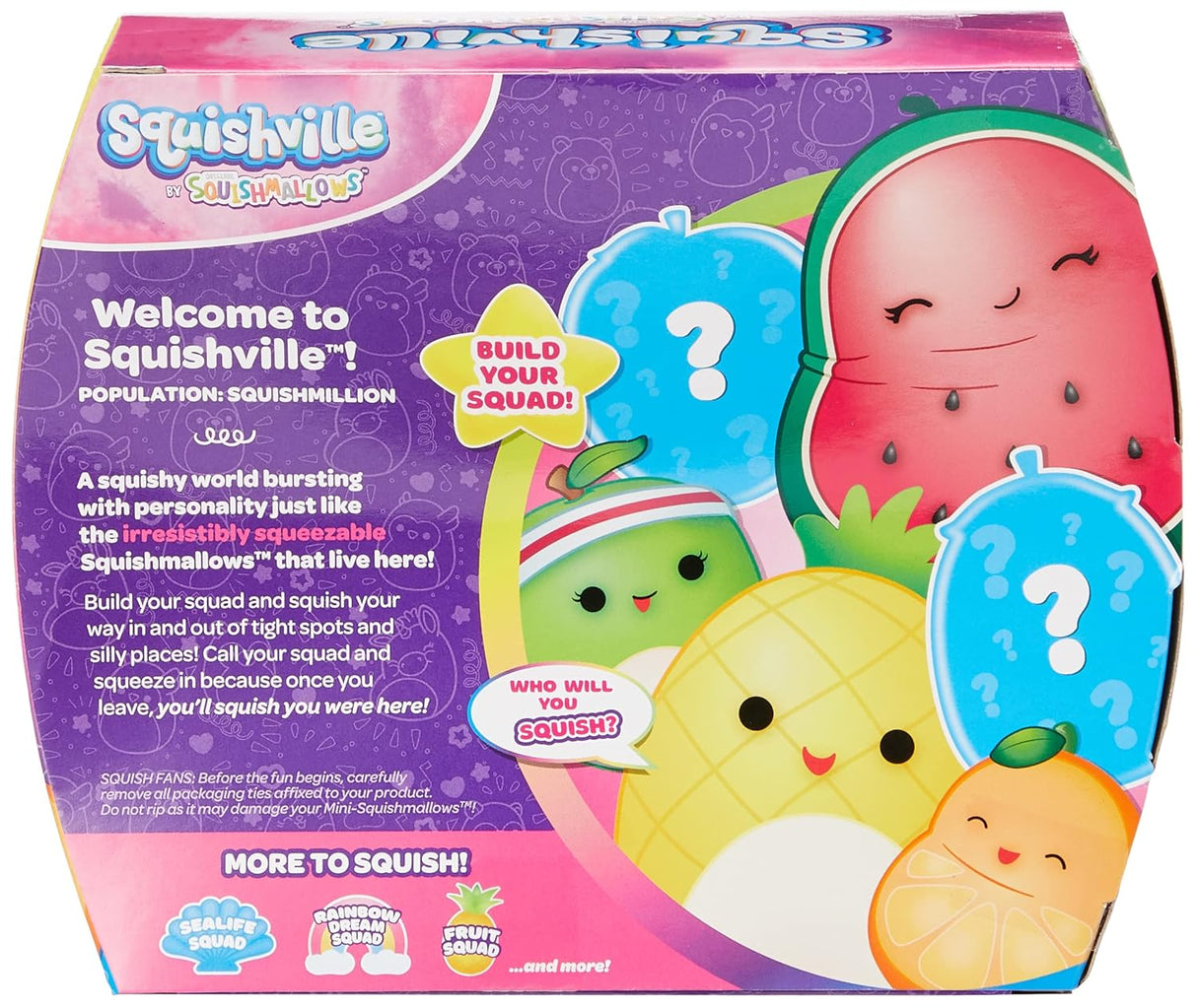 Mini Peluches de Frutas Suaves, Squishmallows Mystery Mini