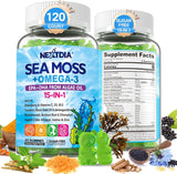 Gominolas de Sea Moss + Omega-3 Vegan USA Orgánico 120 Cts