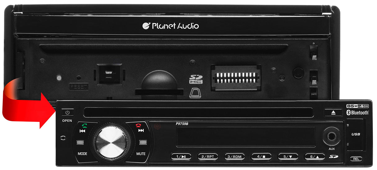 Planet Audio P9759B Din individual, pantalla táctil