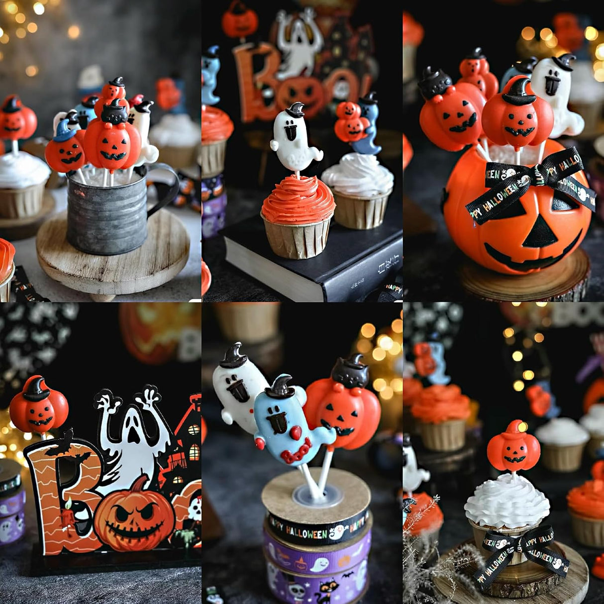Moldes de Silicona para Halloween 2 Pack Formas de Dulces