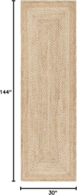Alfombra Runner de Jute SAFAVIEH, Hecha a Mano, NF885B