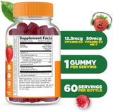 Gomitas de Vitamina D3 K2 Lifeable Kids | 1000iu 60 Gummies