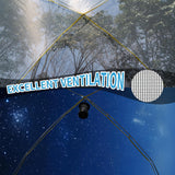 Tienda de campaña 4 personas, fácil montaje, impermeable, modelo X.