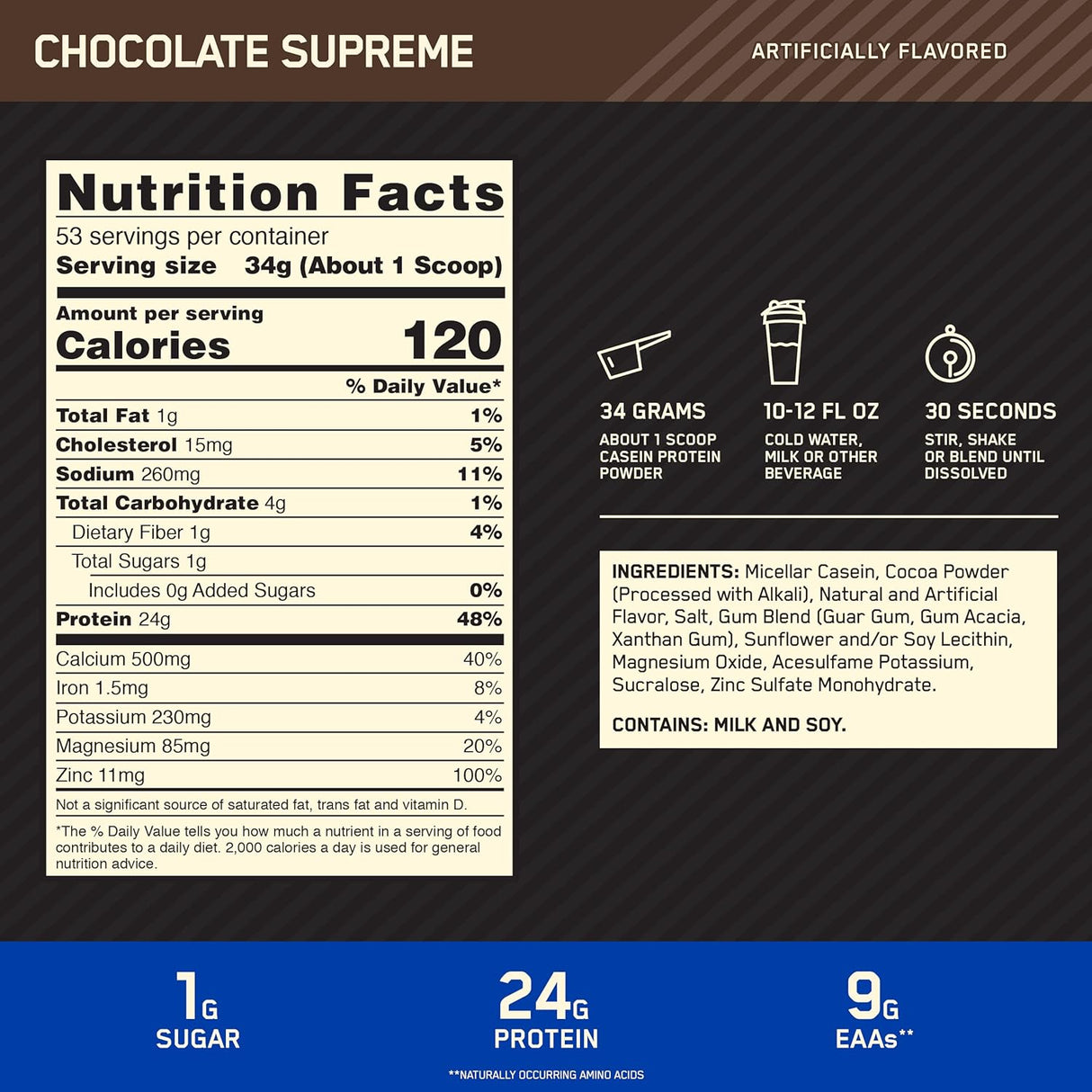 Suplementos Alimenticios  Proteína caseína
