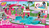 Barbie Dream Pool Set con 6 Áreas y 20+ Accesorios