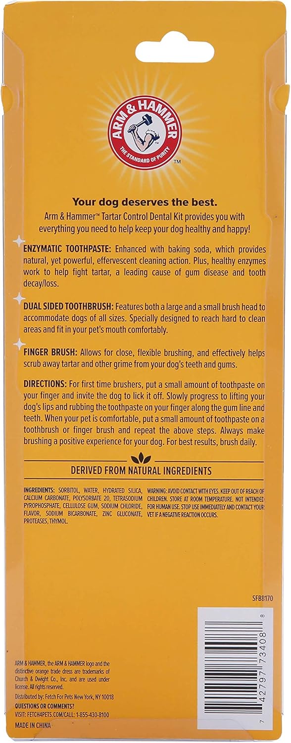 Kit de Control de Sarro para Perros Arm & Hammer, 3 piezas
