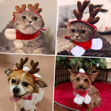 Disfraces de gato de Navidad con bufanda talla única