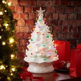 Árbol de Navidad Cerámico Casafield 24” Pre-luz 148 luces multicolor