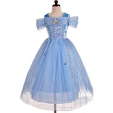 Disfraces de Vestido de princesa  talla 5 a 6 años azul