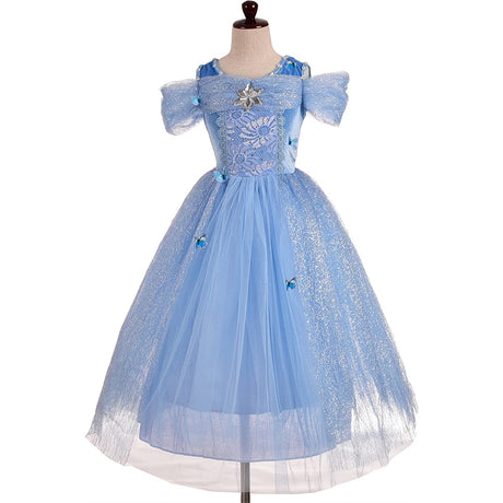 Disfraces de Vestido de princesa  talla 5 a 6 años azul