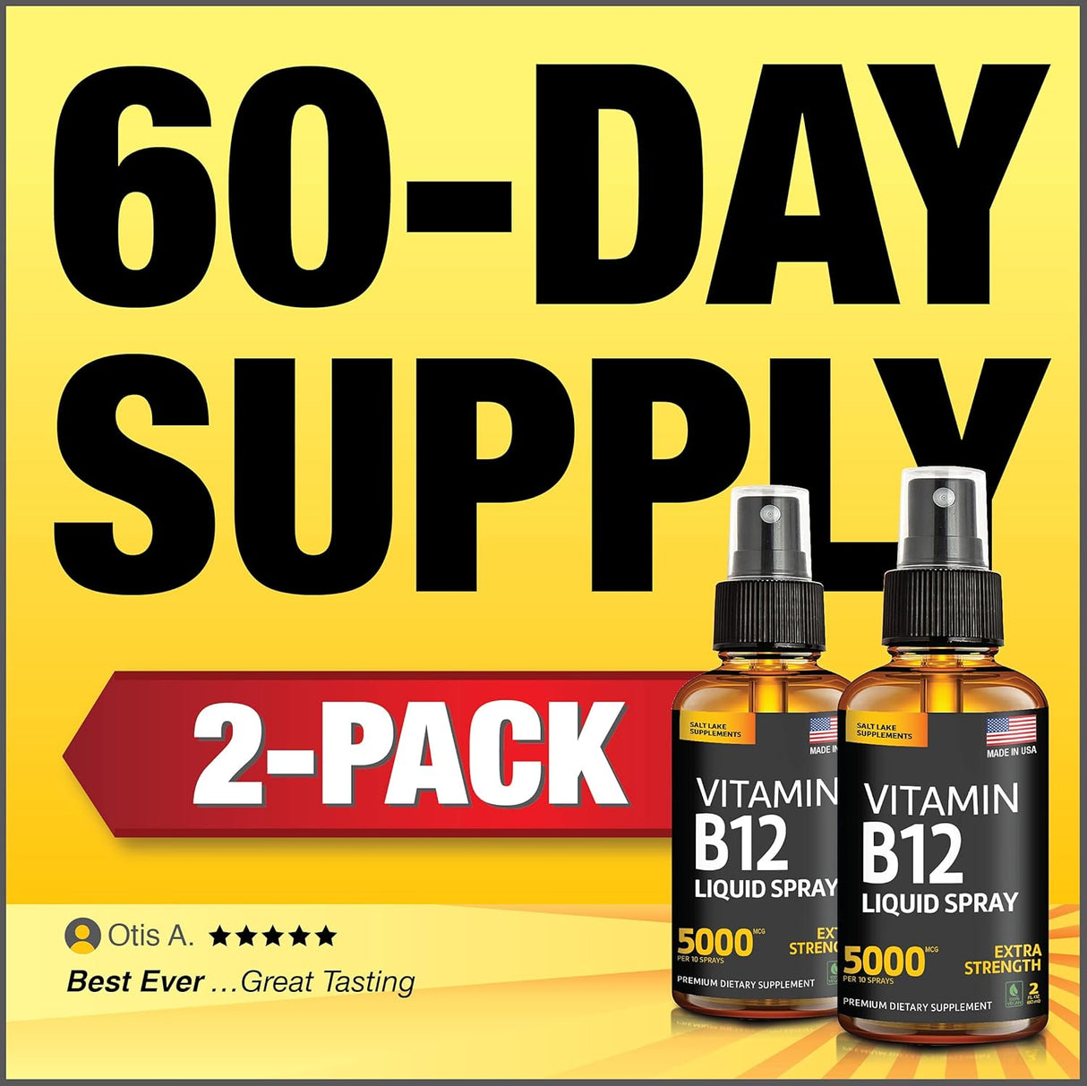 Suplemento  Vitamina B12 Sublingual 2 pack  Spray