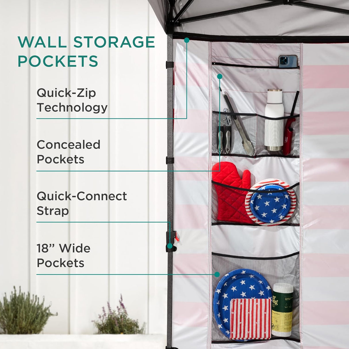 Carpa Plegable 10x10ft con Paredes Americanas y Bolsas