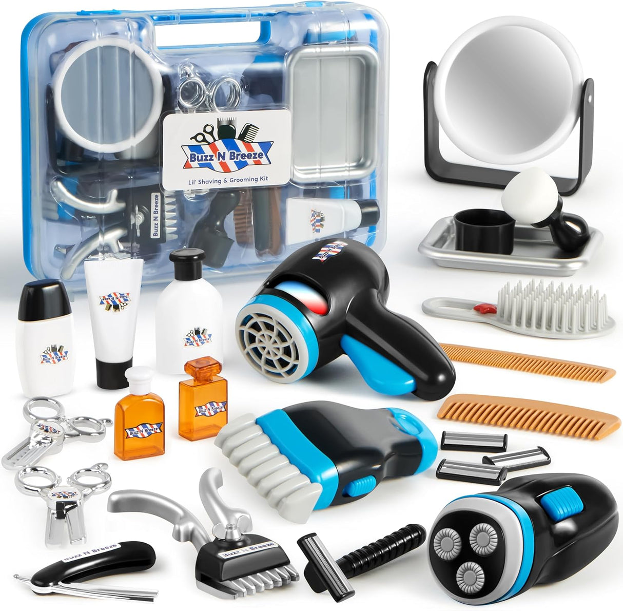 Juego de peluquería JOYIN, 23 piezas, kit de afeitado, 3+ años