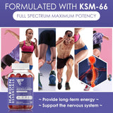 Gomitas KSM-66 Ashwagandha - Vegan, Sin Gluten, 750mg (60)