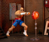 Figura de acción Sagat Street Fighter II Jada, articulada, accesorios y soporte, 7.6