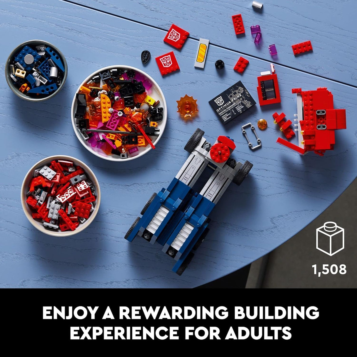 Optimus Prime 10302, Figura Transformable 2 en 1 Coleccionable