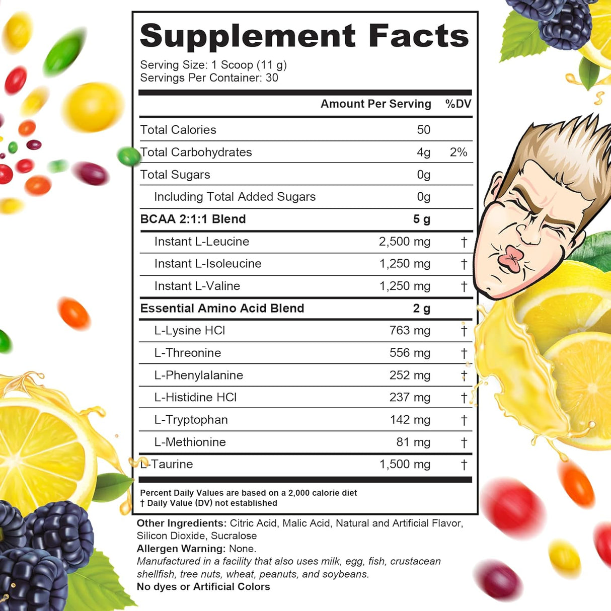 Suplemento de BCAA y EAA Cutler Nutrition, 5g BCAAs, 2g EAAs, 30 porciones