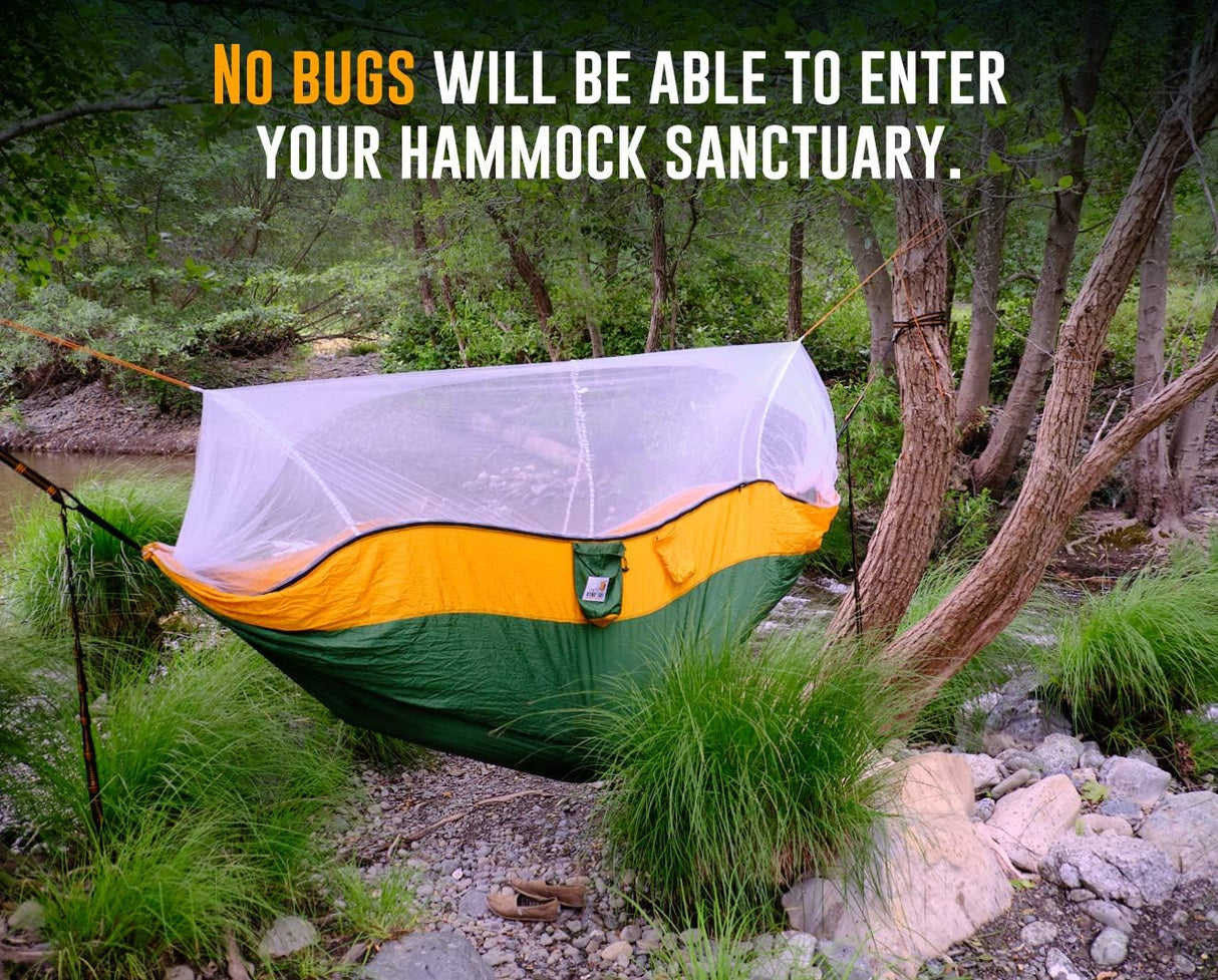 Hamaca Camping Doble con Mosquitero - Resistente 600lbs - XL