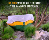 Hamaca Camping Doble con Mosquitero - Resistente 600lbs - XL