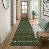 Alfombra Runner Boho LIVEBOX, Lavable, 2'x8', Modelo para Pasillo