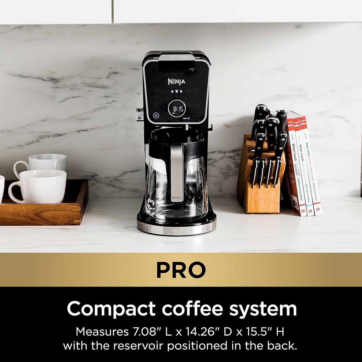 Cafetera Ninja Drip, DualBrew Pro, K-Cup y 12 Tazas, CFP301