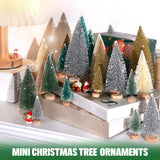 Árboles de Navidad Artificiales con Base de Madera para Decoración