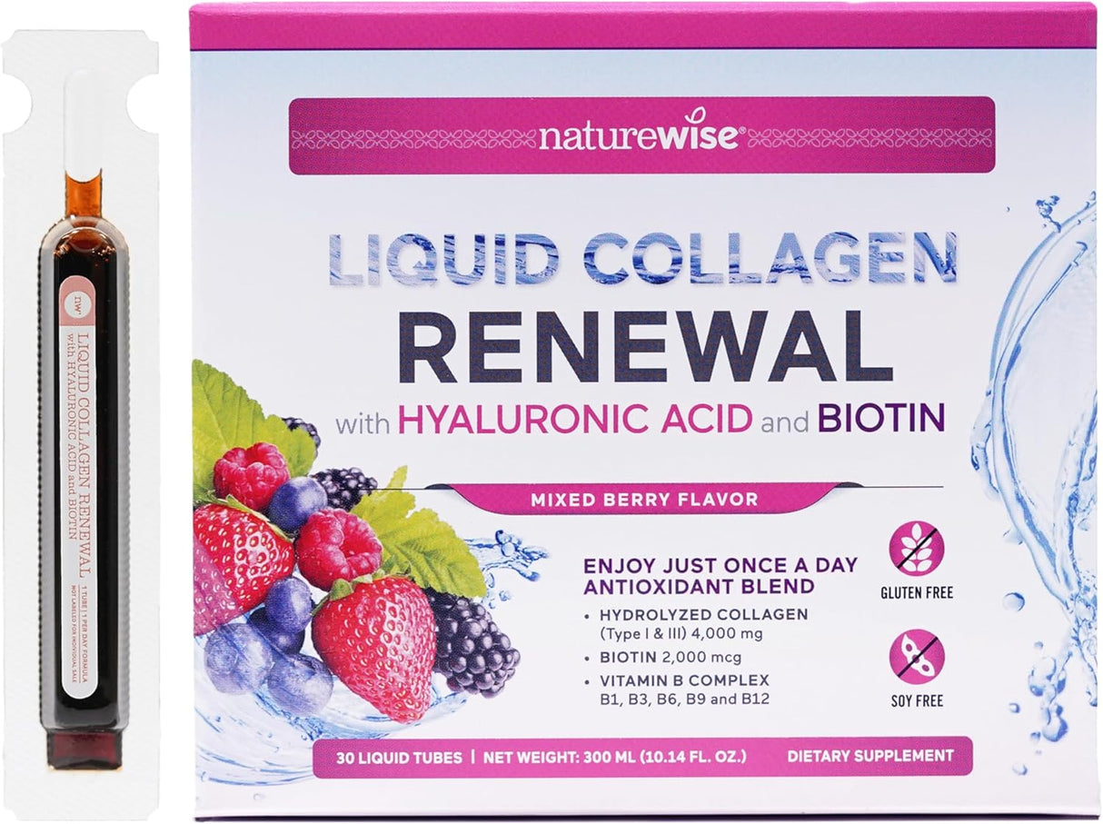 NatureWise Colágeno Líquido Hipoalergénico 4000mg 30T