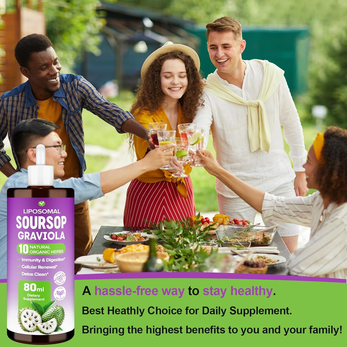 Soursop Bitters Líquido, Multivitamínico Liposomal, 80ml