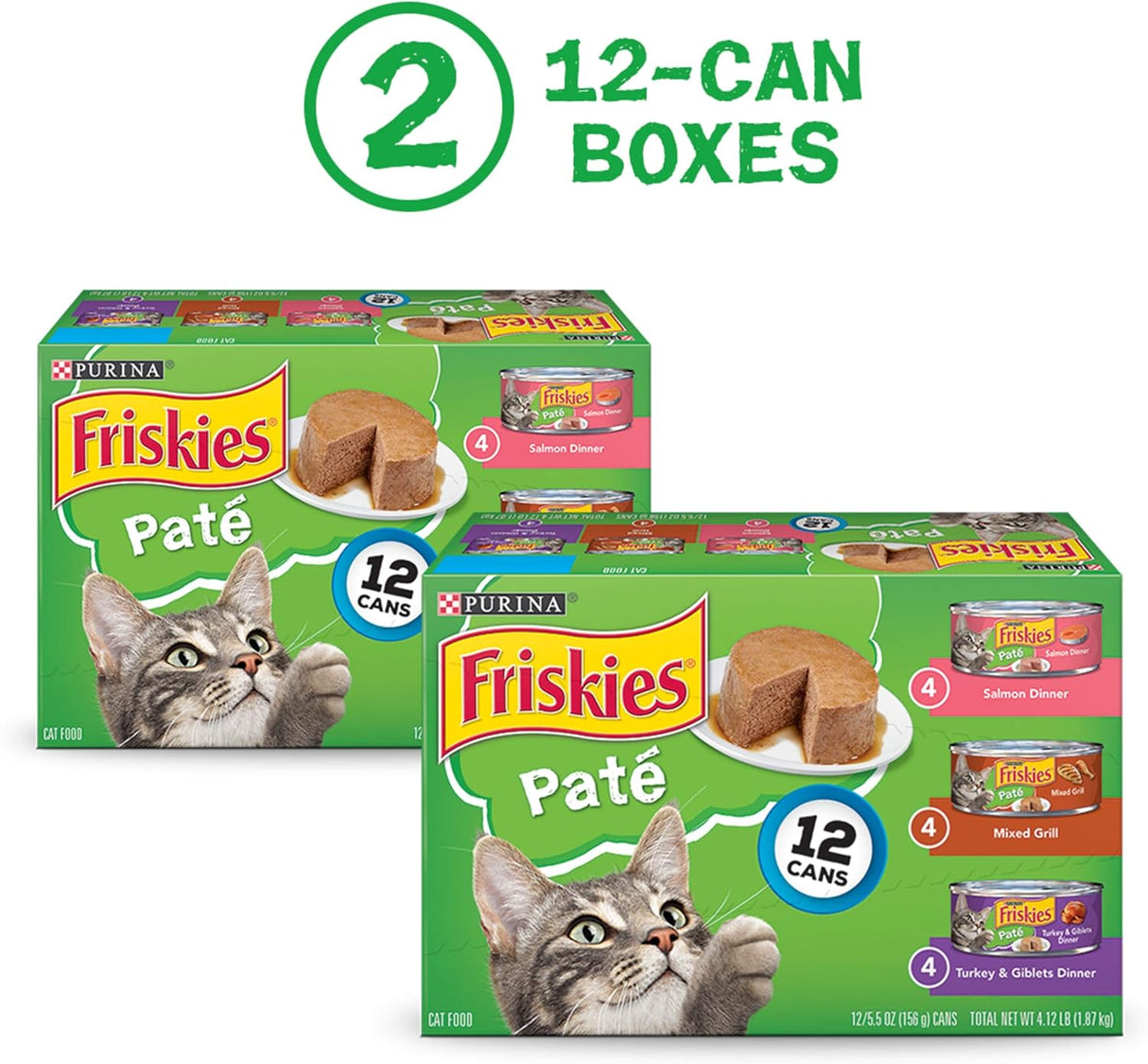 Alimento para gatos húmedos variedad Tamaño: 2 Packs of 12