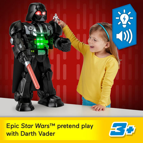 Imaginext Star Wars Darth Vader Bot 2+ Ft Toy con luces y sonidos