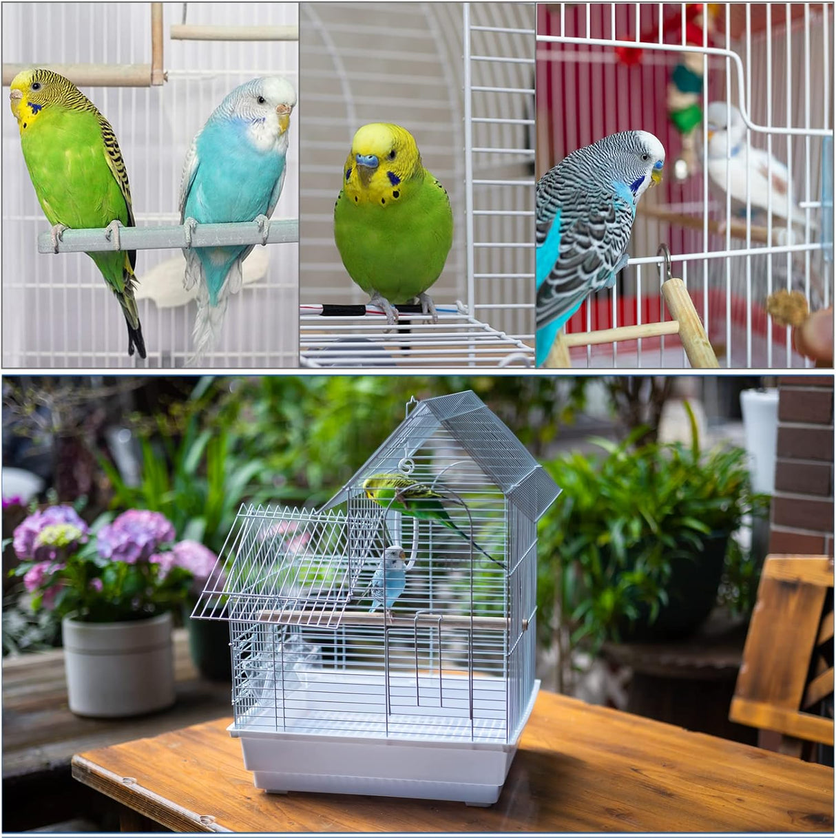 Jaula de viaje para pájaros pequeños ideal para aves