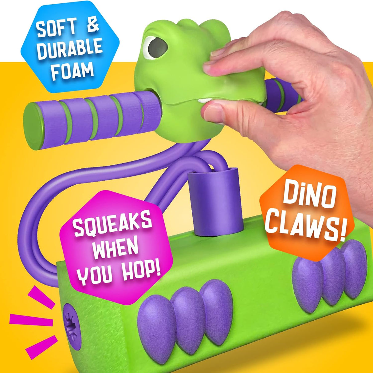 Pogo Saurus de MindSprout | Saltador de espuma para niños