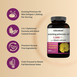 Suplemento Aceite de onagra con cohosh negro   300 mini cáp