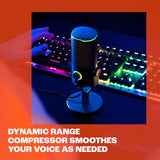 Micrófono USB JBL Quantum Stream Studio, 4 patrones, compresor