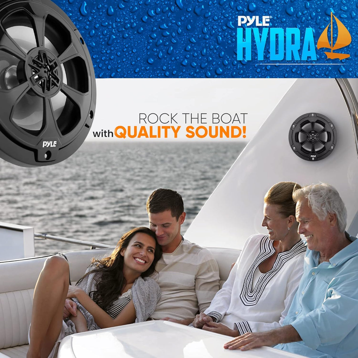 Parlantes marinos de dos vías PYLE PLMR65C2B