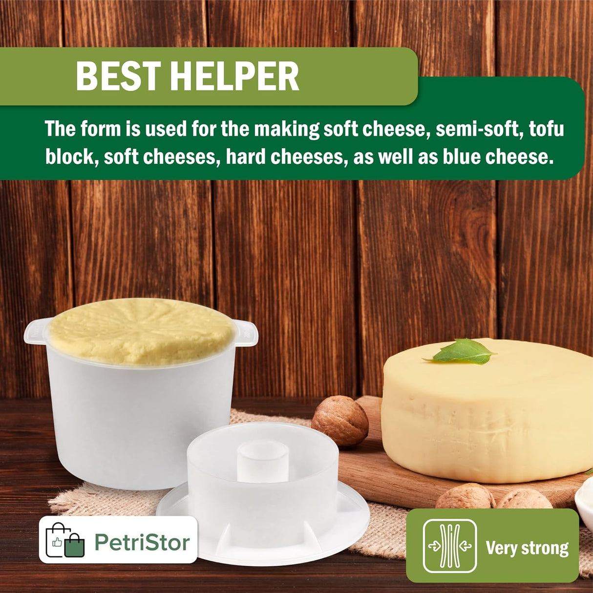 Moldes o Kit de elaboración de queso con pistón
