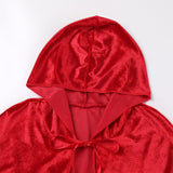 Disfraz de Princesa con Capa Roja para Niñas - Deluxe Halloween