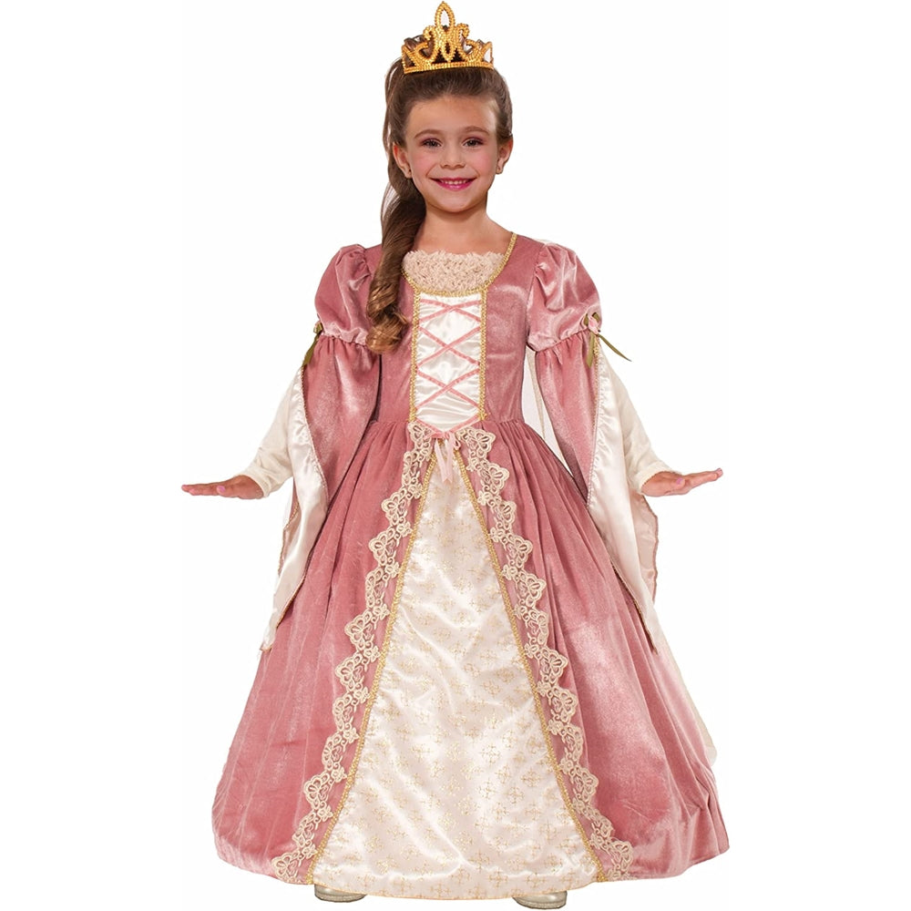 Disfraz de lujo de rosa victoriana para niña talla L