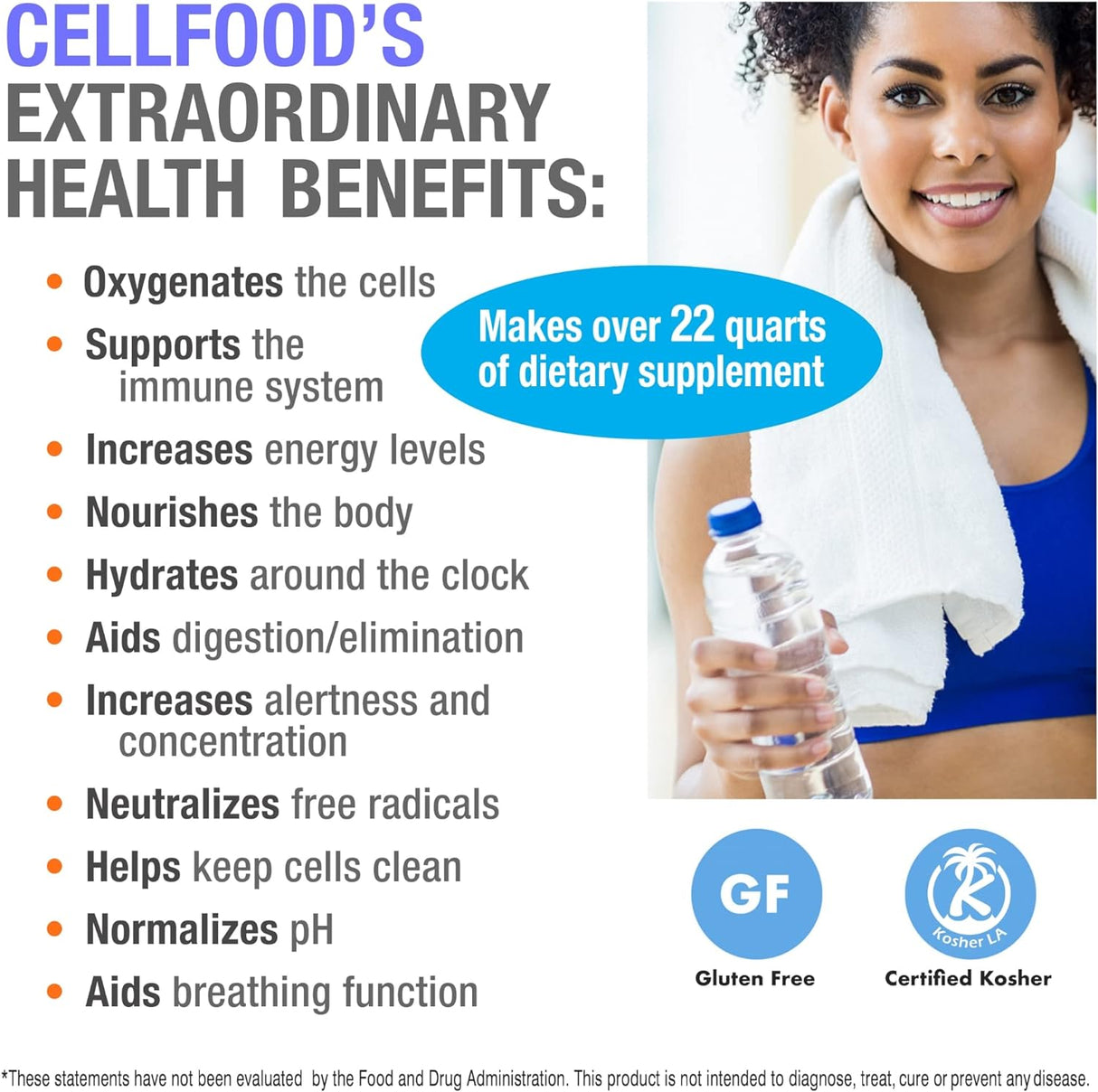 Suplementos Cellfood Concentrado líquido – 1 fl oz pack de 2