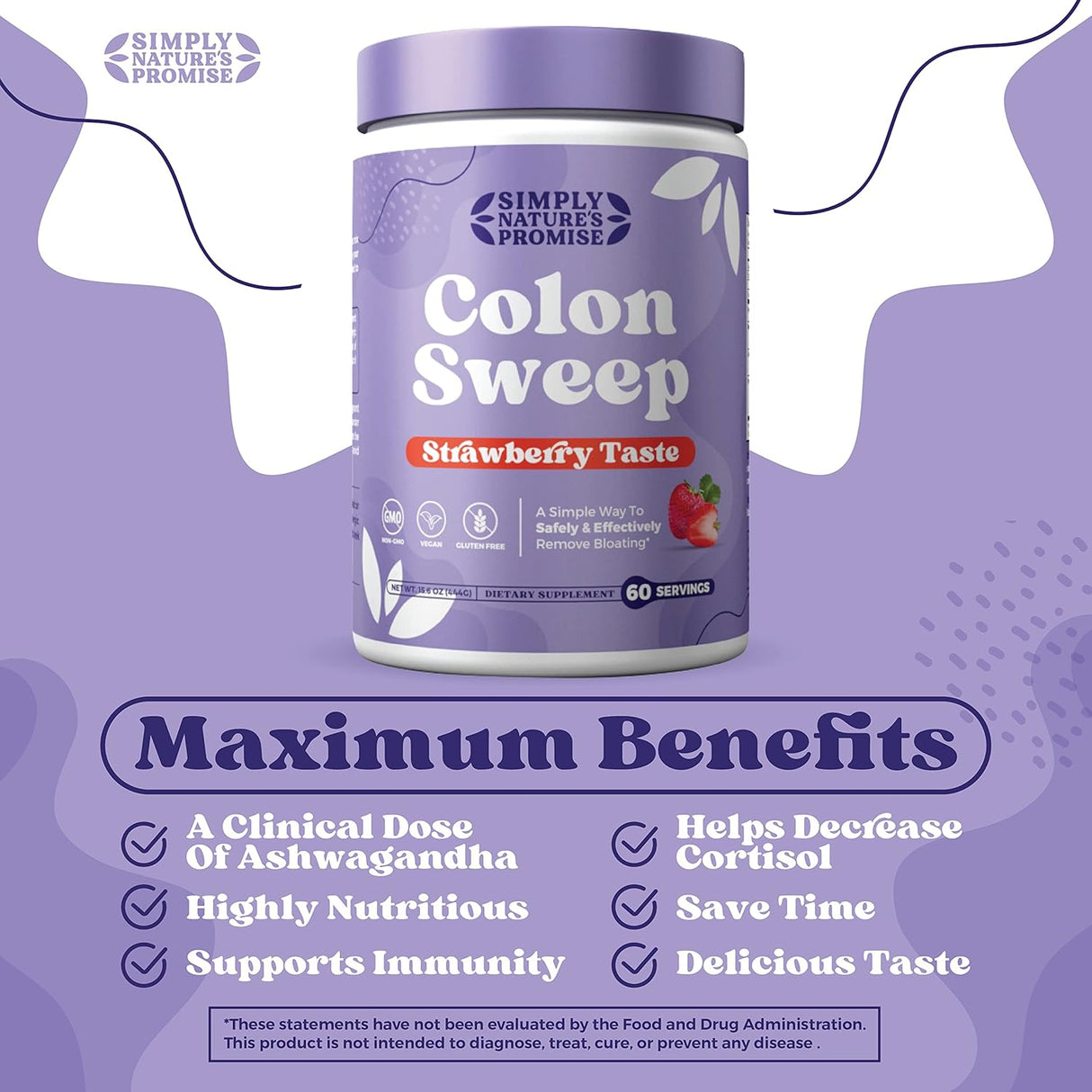 Psyllium Husk Colon Cleanser - ColonSweep - Vegan, 16 OZ