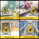 Ventilador de Piso VENTISOL 18 3 Velocidades 4012CFM 360°