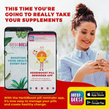 Suplementos soluble de gomita vegana con inulina
