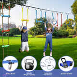 Curso de obstáculos Ninja para niños, con 11 accesorios, 56FT