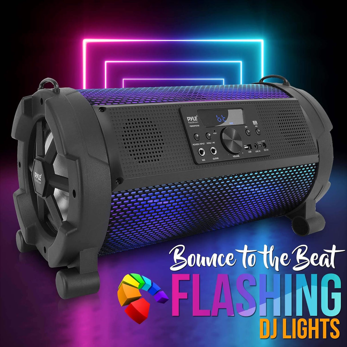 Altavoz inalámbrico portátil Bluetooth PYLE-HOME PBMSPG180