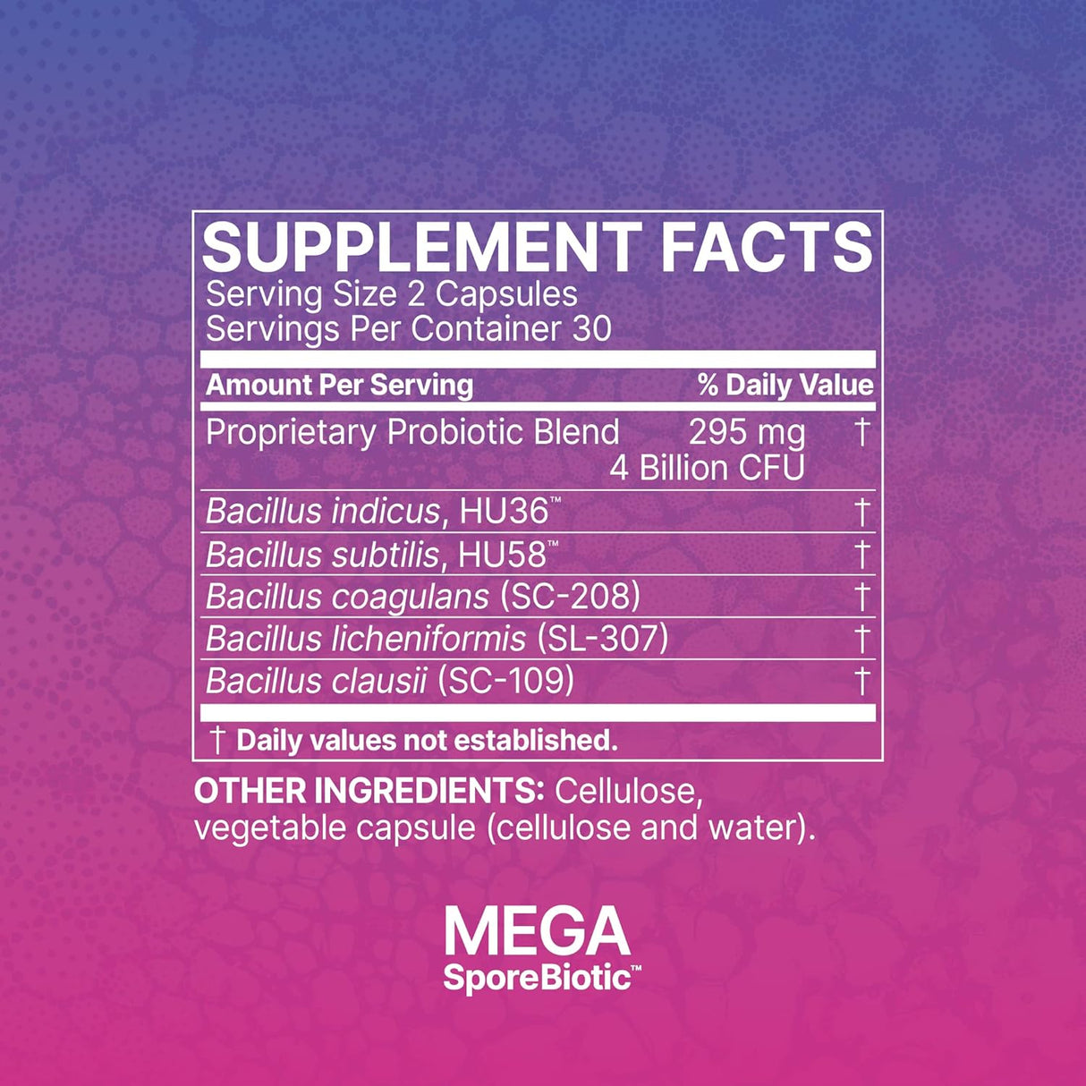 Suplementos Probiótico  de esporas para apoyar la salud