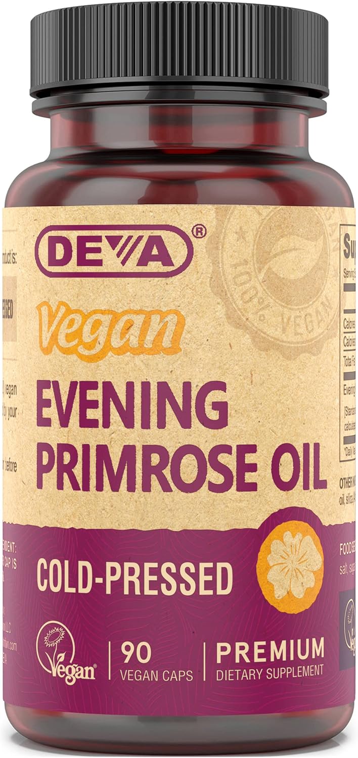 Suplemento DEVA Aceite de onagra vegano  prensado en frío