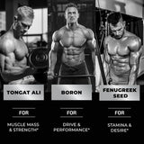 Suplemento de Testosterona para Hombres Test Boost Max 60 Gummies