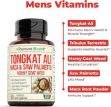 Suplemento de Tongkat Ali - Apoyo Testosterona, 60 Caps