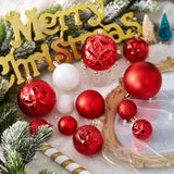 Juego de 87 Esferas de Navidad Shatterproof, Decoración Festiva